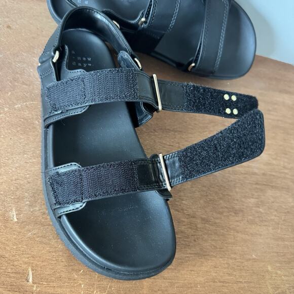 Womens Jonie Footbed Sandals 7.5 Faux Leather Open Toe ,A New Day - Picture 2 of 6